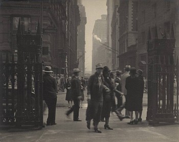 Work: Wall Street and Broadway from Trinity Church