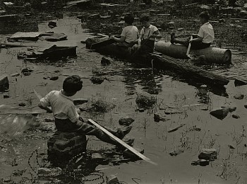 Work: East Side boys go to sea in a puddle, from Playgrounds for Manhattan