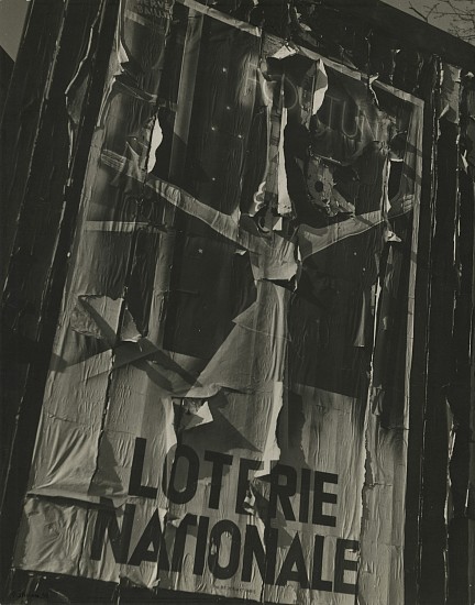 Pierre Jahan, Loterie Nationale, 1938
Vintage gelatin silver print, 14 7/16 x 11 7/16 in. (36.7 x 29.1 cm)
Fortune, first poster of the National Lottery
7934