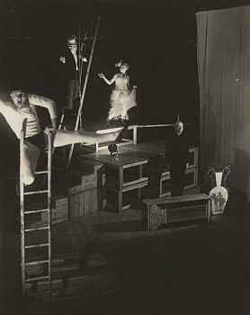 Work: Bauhaus Theatre Sketch "3 Against 1," with K. Grosch, G. Hartmann, W. Feist, and M. Mentzel