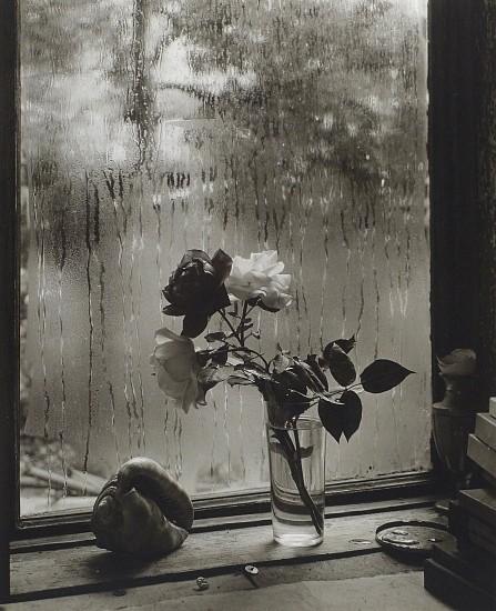Josef Sudek, The Last Rose of Summer, from The Window of My Studio, 1956
Gelatin silver print; printed c. 1960s-73, 11 1/2 x 9 1/4 in. (29.2 x 23.5 cm)
Signed, annotated "Mi Lorain, Reprime" and dated "12/IX/73" in ink, in black margin recto.
5801
$38,000