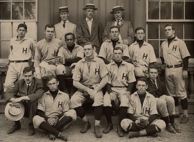 Unidentified photographer, Harvard Baseball Team [William Clarence Matthews], 1905
Vintage gelatin silver print, 10 1/16 x 13 5/16 in. (25.6 x 33.8 cm)
Mounted to 11 1/4 x 13 7/8 in.
8497