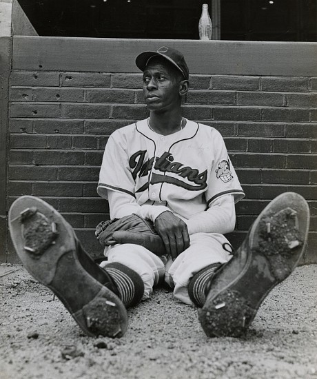 George Silk, Satchel Paige, 1948
Vintage gelatin silver print, 12 3/4 x 10 5/8 in. (32.4 x 27 cm)
Title, date and credit on typed label with credit stamps in ink verso. 
Illustrated: Decade of Triumphs: The 40s (Our American Century series). Time Life, 1999, p. 177.
5732
