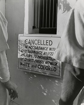 Work:&nbsp;Cancelled-sports events between White and Colored