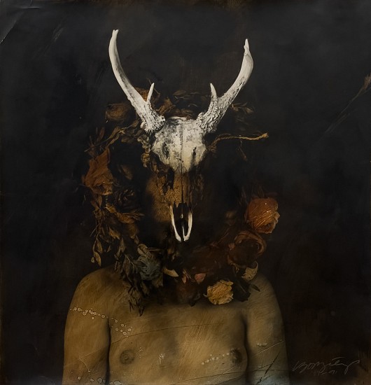 Luis González Palma, El Venado [The Deer], 1989-1991
Vintage gelatin silver print with bitumen and mixed media, 20 x 19 1/4 in. (50.8 x 48.9 cm)
8612
$7,500