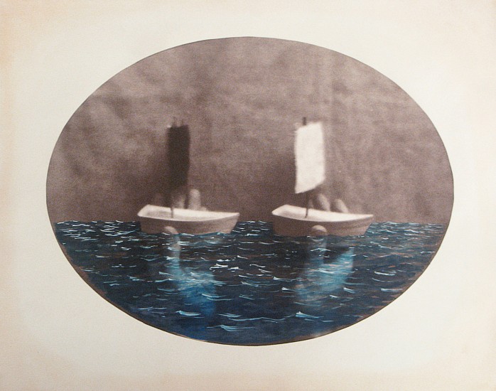Dan Estabrook, At Sea, 2007
Salt print with watercolor and gouache , 16 x 20 in. (40.6 x 50.8 cm)
Edition 3/3. Signed, dated and editioned in pencil verso.
Illustrated: Estabrook, Dan. Forever & Never. Artsuite, 2024, pl. 9.
Custom framed.
8801
Sold