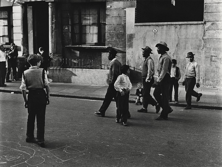 Roger Mayne, West Indians, Southam Street, North Kensington, London, 1956
Gelatin silver print; printed 1998, 13 5/8 x 18 1/4 in. (34.8 x 46.5 cm)
8369
$6,000